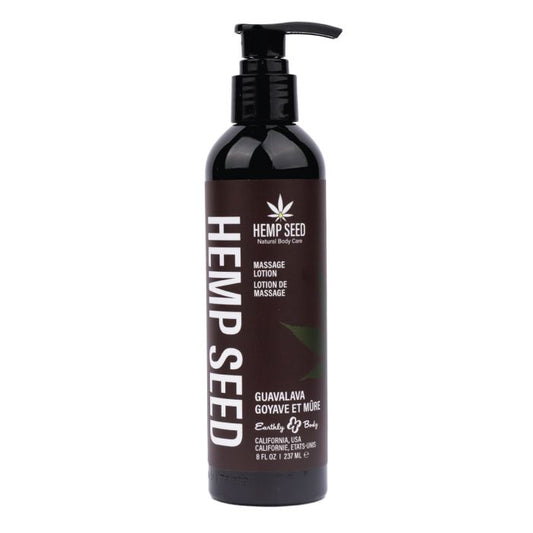Earthly Body Hemp Seed Massage Lotion - 8 oz Guavalava