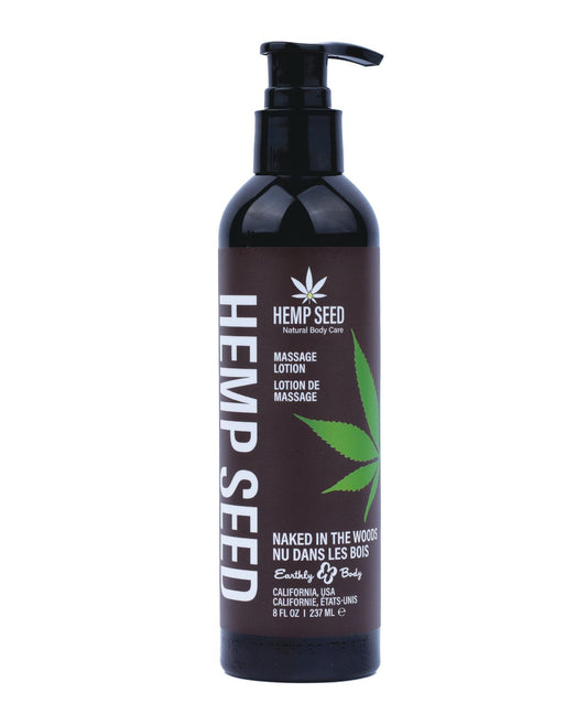 Earthly Body Hemp Seed Massage Lotion - 8 oz Naked in the Woods